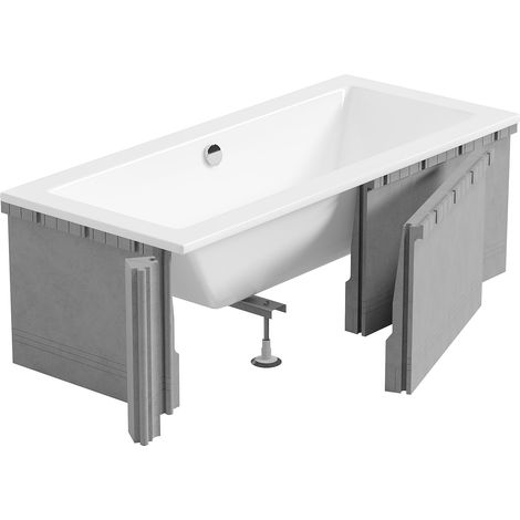 Mexen X-ST estructura de poliestireno para bañera rectangular 160-190 x 70-90 cm, blanca - 55021-00