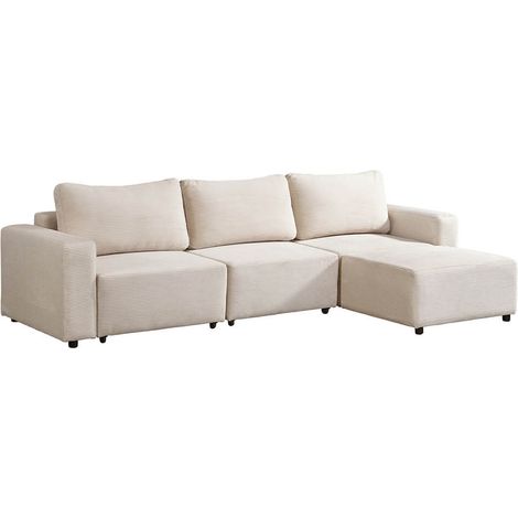 Home Deluxe Sofá cama modular VINA L, beige