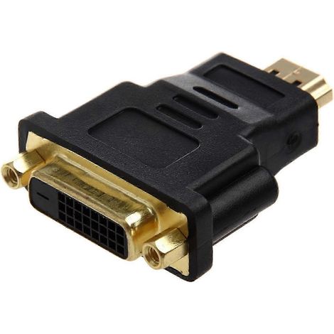 Adaptateur DVI 24+1 (DVI-D) femelle vers HDMI mâle WHBYV (1/4)