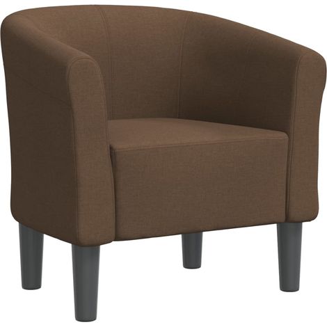 vidaXL Sessel Cabriolet braun Stoff