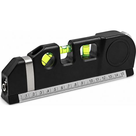 Niveau Laser 4 en 1 Portable pour Bricolage Noir 186 mm (1/5)