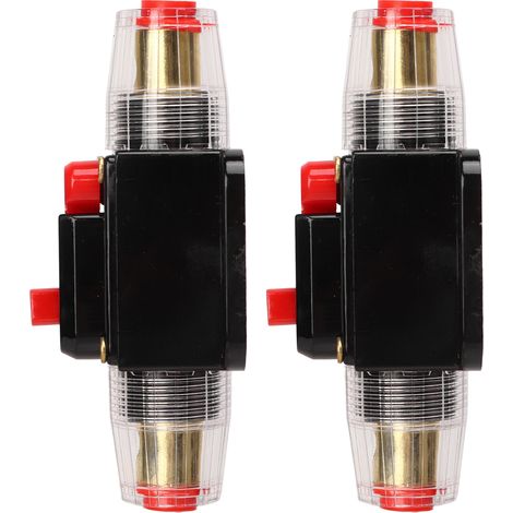 Disjoncteur en ligne 12-24 V avec porte-fusible à réarmement manuel, cosses de batterie et gaine thermorétractable pour système audio de voiture ou de bateau, 150 A (1/5)