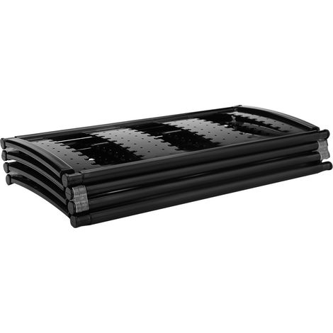 Porte-bijoux 4 panneaux pliable présentoir boucles d'oreilles rangement organisateur (Noir) (1/5)