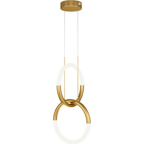 Maytoni Lampadario Moderno Node 1 luce LED integrato oro metallo diffusore opaco (1/4)