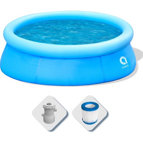 Piscina di espansione da giardino Avenli con pompa, 420x84 cm (1/5)