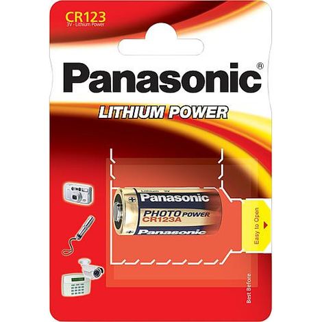 Pile lithium CR-123AEP 3V Dm 17 x 35 mm