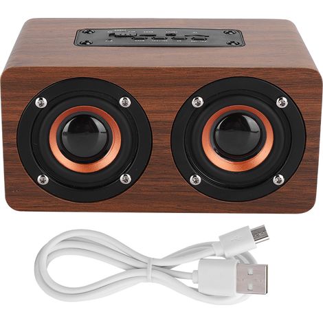 Enceinte Bluetooth Portable - Haut-Parleur Double Sans Fil - Microphone Intégré - Lecteur Carte Mémoire - 1500 mAh - 10 h Autonomie (1/5)