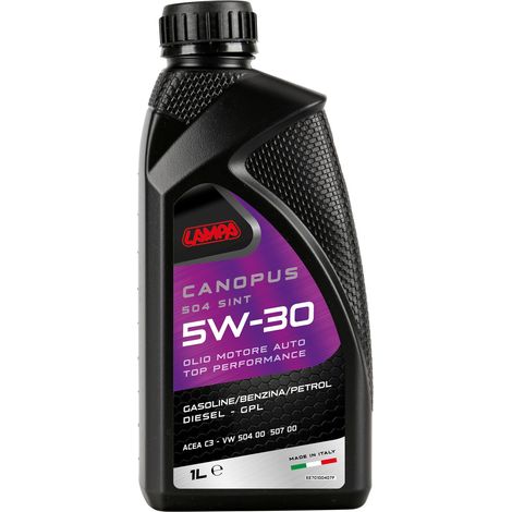 Canopus 504 Sint 5W-30, olio motore auto - 1 L