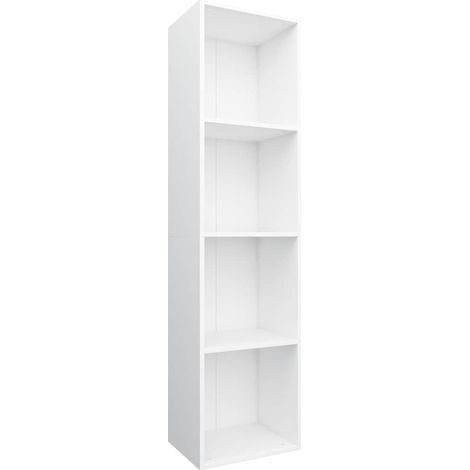 Maison Exclusive - Bücherregal/TV-Schrank Weiß 36×30×143 cm Holzw (1/5)