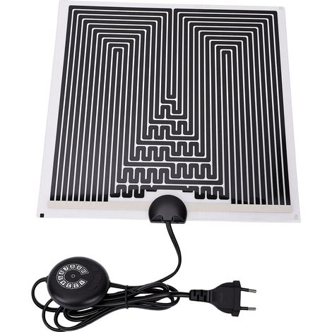 Tapis chauffant pour reptile contrôle de température 10 niveaux chauffage rapide tapis de terrarium pour gecko, serpent, tortue, grenouille, araignée 28W, 28 X cm / 11 in prise EU (1/5)