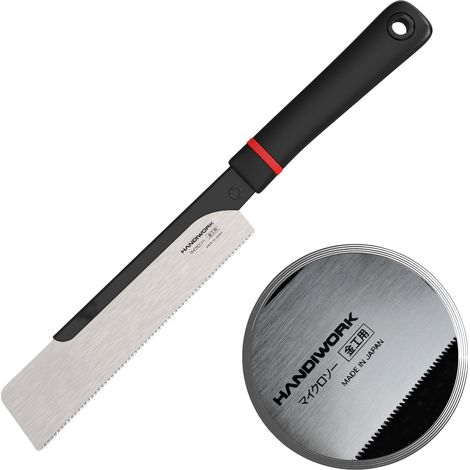 Scie japonaise Dozuki 160mm pour bois dur – Coupe précise sans éclat – Lame en acier au carbone – 5520 – Famex