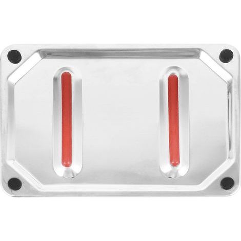 Isolierte Bügelmatte aus Edelstahl, schützende Bügeleisenablage für die Arbeitsfläche, hitzebeständiges Bügelbrett – 22,50 x 15,80 x 1,50 cm (1/4)