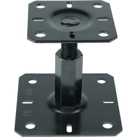 Verstellbarer Pfostenhalter Schwarz für 13 x 13 bis 15 x 15 cm