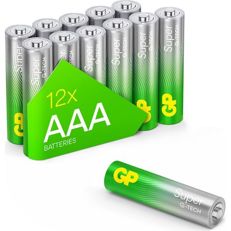 12x Super Alkaline G-TECH AAA Batterie (1/5)