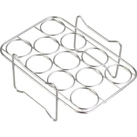 Support pour cuiseur vapeur à œufs, support pour friteuse à œufs, panier pour cuiseur vapeur à œufs, acier inoxydable, qualité alimentaire (1/5)