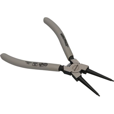 Pinza Dritta per Rondelle Interne 175 mm. Acciaio Din 5256 (1/4)
