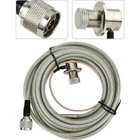 Câble d'extension coaxial haute performance avec connecteur N mâle-femelle et adaptateur inclus (1/5)