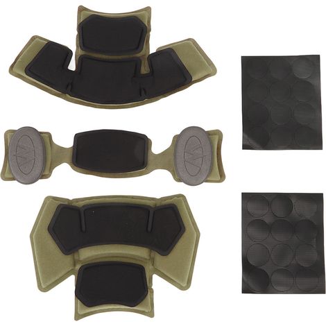 Doublure intérieure de casque tactique avec mousse à mémoire de forme, coussin de protection et accessoires de rembourrage verts (1/5)