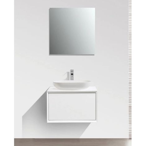 Mueble de baño MONTADO 60cm PALIO, blanco mate