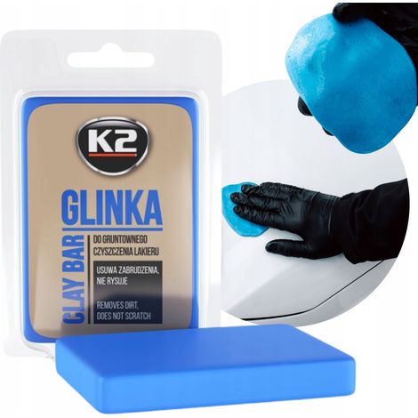 Arcilla K2 para limpieza y lavado de pintura de coche 60 g suave (1/5)