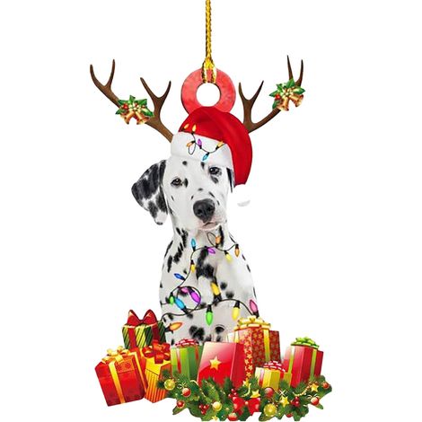 Pendentif Chien - Décoration Intérieure en Acrylique - Pour Maison Fête et Vacances - 1 Pièce (1/4)