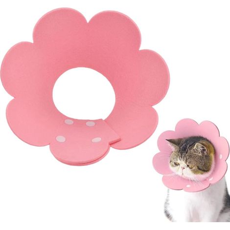 Collare anti-leccamento e anti-graffio per gatti, collare anti-morso per gatti, collari per animali domestici, collare anti-leccamento per gatti e cuccioli (rosa)