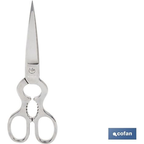 Tijeras para pescado ergonómicas de uso profesional fabricadas en acero inoxidable (1/4)