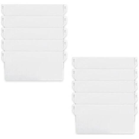 Kit de réparation de lest pour store vertical, 10 pièces, fond blanc, lamelles de 12,7 cm pour décoration de la maison (1/5)