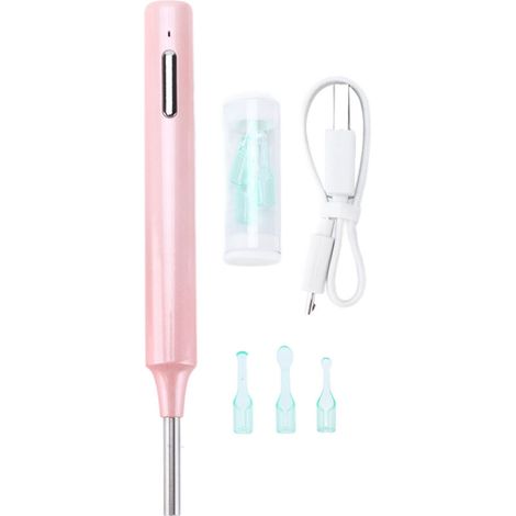 Endoscope Auriculaire WiFi Z10 HD Caméra Sans Fil Étanche pour Cire d'Oreille Rose (1/5)