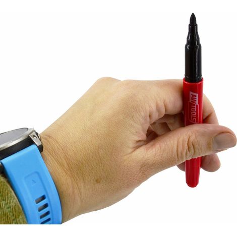Marcadores finos AWTOOLS, colores variados, paquete de 45 unidades, herramienta de escritura precisa y duradera, ideales para proyectos de oficina, arte y marcado en diversas superficies. (1/2)