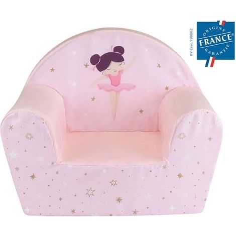 Fauteuil Club Danseuse Ballerine für Kinder - FUN HOUSE - B.52 x T.33 x H.42 cm - Rosa (1/5)