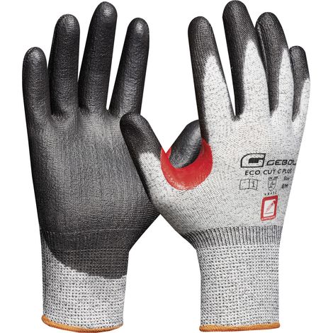Gebol Handschuh Eco Cut C Plus grau/schwarz/rot Arbeitshandschuhe (1/2)