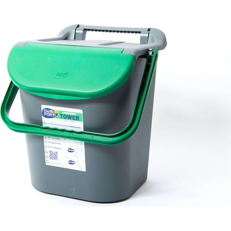 PATTUMIERA TOWER BIN LT.30 CON MANIGLIONE VERDE