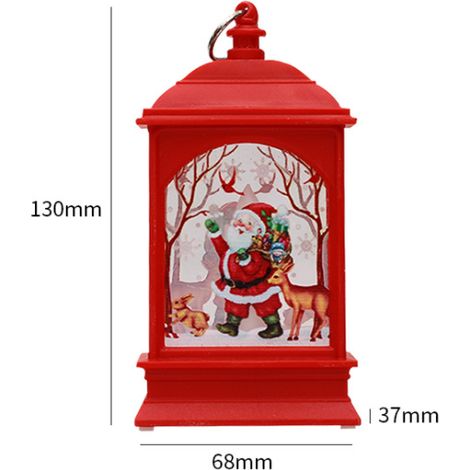 Luces Navideñas LED - Figuras de Reno, Muñeco de Nieve y Papa Noel - Decoración Interior y Exterior - 6,8 x 3,7 x 13 cm - 1 Unidad (1/3)