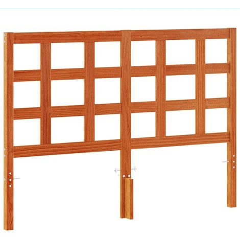 Maison Exclusive - Testiera Marrone Cera 135 cm in Legno Massello di Pino (1/5)