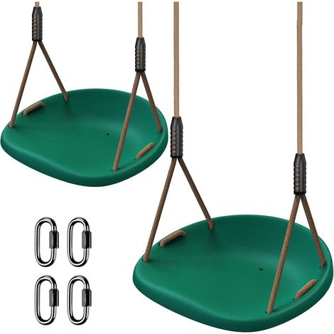 Schaukel 2er Hartgummi Seil150200cm 2 Pack Gr&xFCn-concaved-2er (1/5)