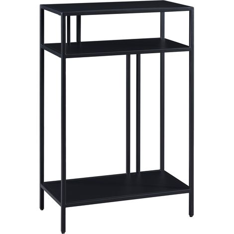 Consolle in metallo 85 x 55 x 30 cm nero 030008584