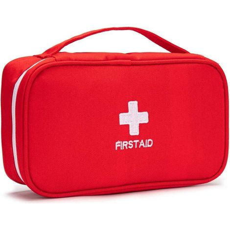 Kleine Erste Hilfe Tasche Rot Tragbar für Reisen und Outdoor