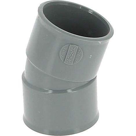 NICOLL Coude 20° PVC évacuation Femelle Femelle Ø40, lot de 10