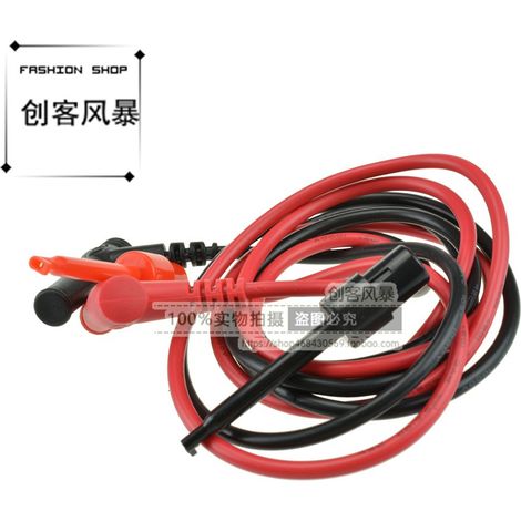 Multimeter for testing hook and pliers wire, banana head 4mm straight plug, wire testing, hook extension adapter testing, probe and probe. (1/4)