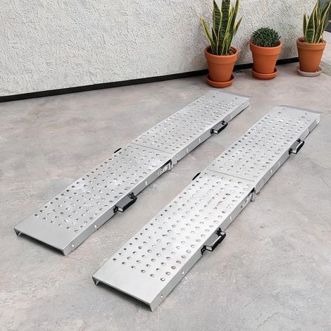 Rampe de chargement pour véhicule pliable 180 x 25,5 x 6,5 cm (1/5)