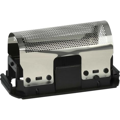 Accessori per rasoi elettrici compatibili Braun, Folio + Blocchetto Lame, 2 pezzi, Nero/Argento (1/2)