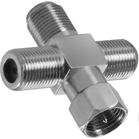 Adaptateur Pour Antenne Satellite Cable Cross Tv Maxtech C-004 (1/4)
