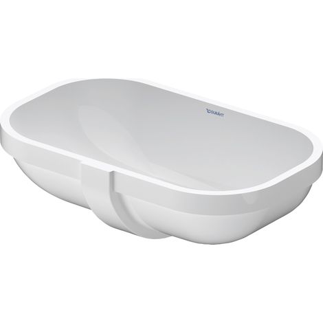 Duravit D-Code lavabo encastrado, sin agujero para grifo, con