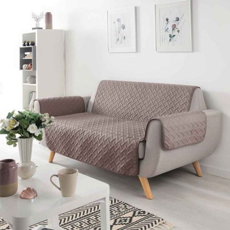 Protège Canapé "Lounge" 179x279cm Noisette (1/3)