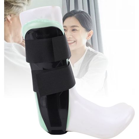 Attelle de cheville Air Gel, légère, confortable, ergonomique, réglable, avec poche de gel et compresse froide, attelle de cheville en forme d'étrier (1/5)