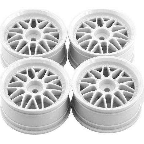 4 Stück 1,9 Zoll Kunststoff 52 mm Radnabenfelge, Weiß (1/5)