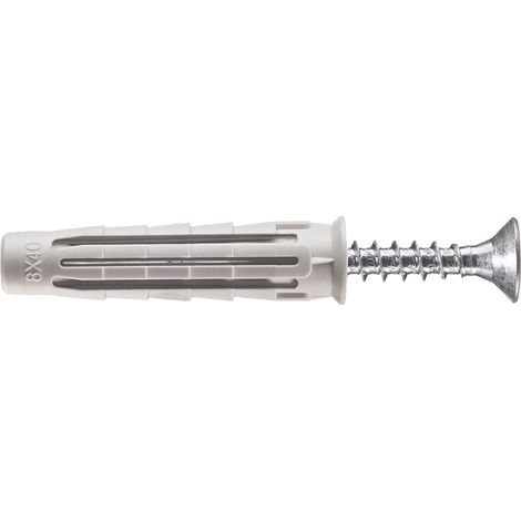 Tassello in nylon con vite tsp pz pa 6 t6/va - ø mm.6x30, in conf. self service pz.10