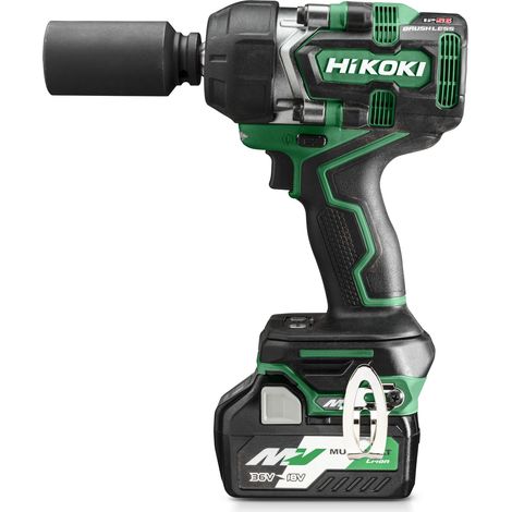 Boulonneuse à choc 770Nm 36V Multi Volt 2,5Ah Brushless carré 1/2" IP56 HitCase HIKOKI WR36DEWRZ