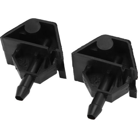 Pair of front windshield washer bumps 28932 - JD000 ABS Black Weatherproof Replacement for Nissan (1/5)